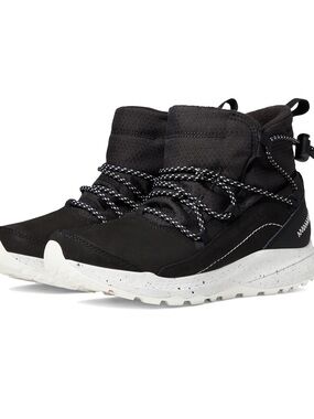 Merrell Black Women's Lace-Up Hiking Shoes with White Speckle 9.5